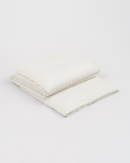 Flat White Duvet Cover